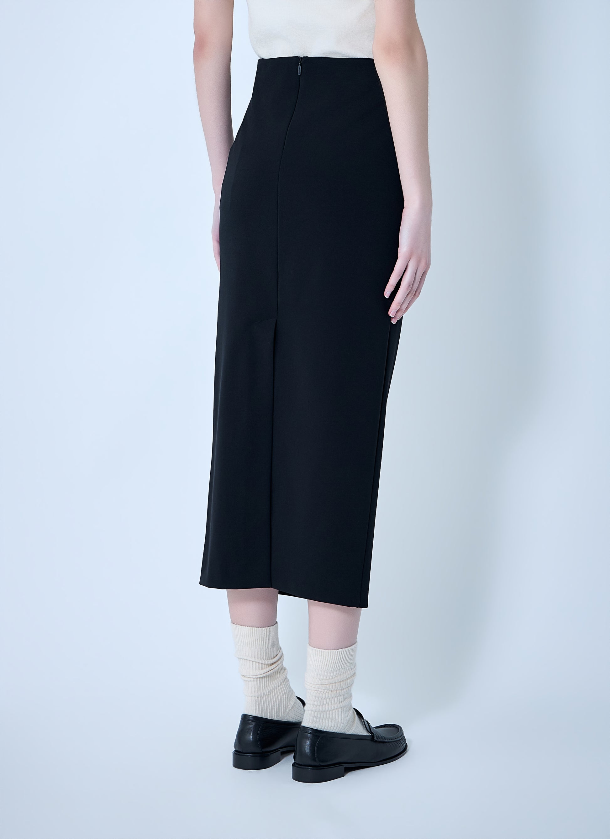 Max Mara Women Compact Crêpe Jersey Midi Skirt MAX MARA