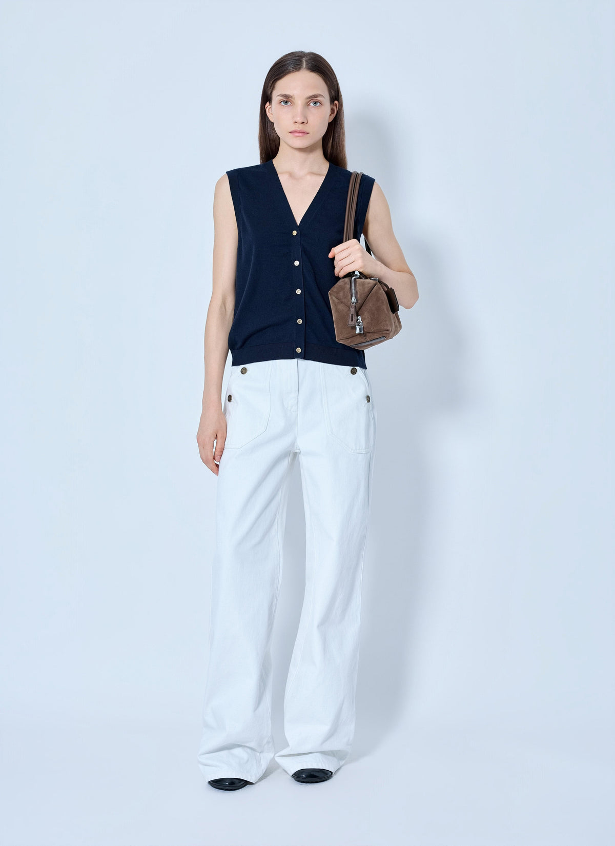 Max Mara Women Button-Detail High-Waisted Trousers MAX MARA