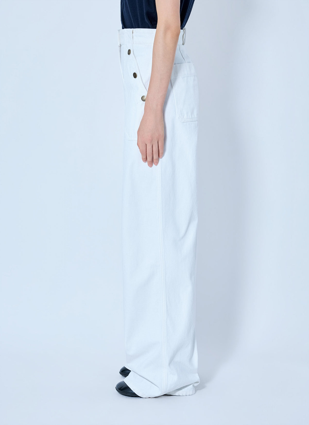 Max Mara Women Button-Detail High-Waisted Trousers MAX MARA