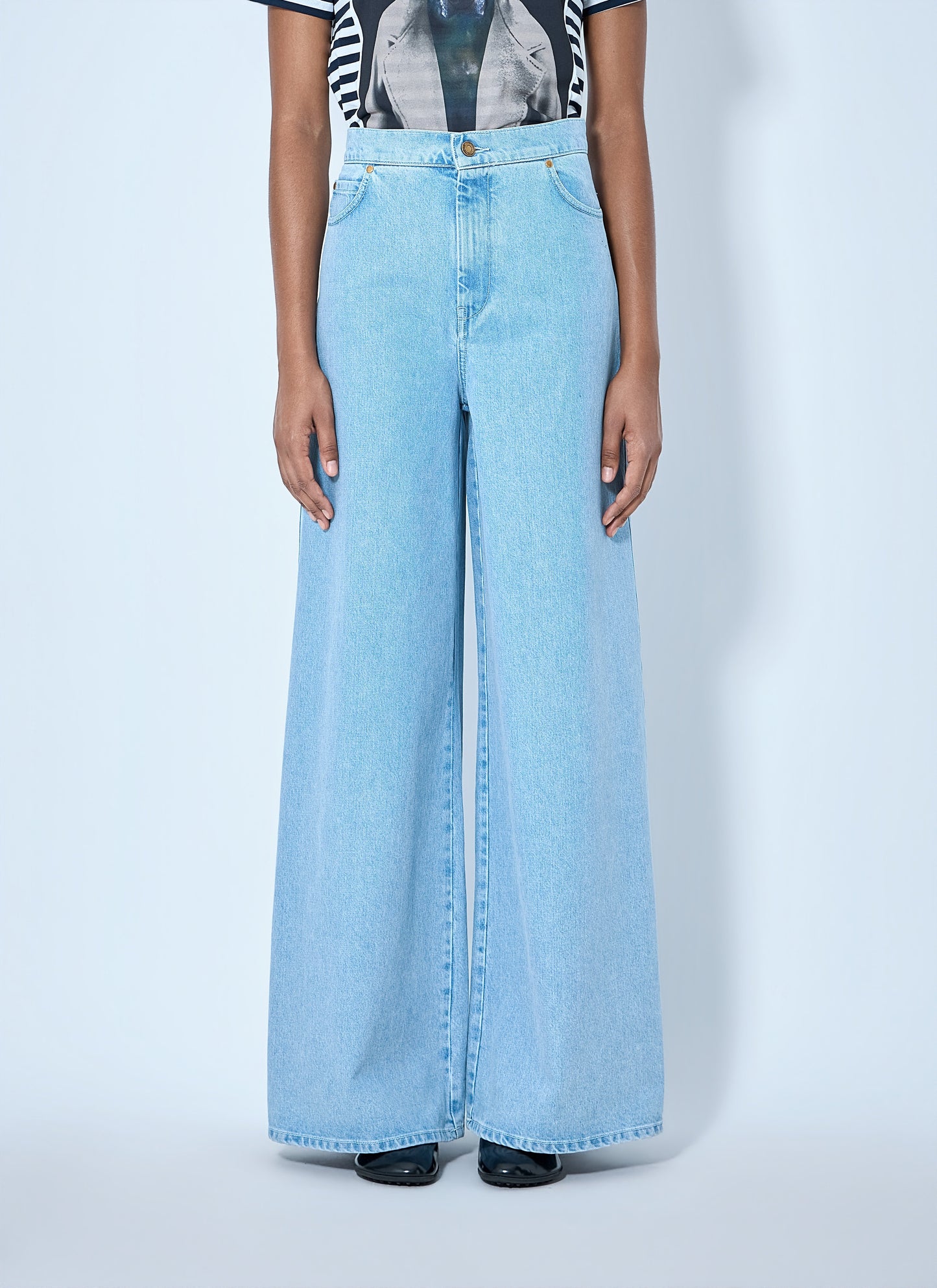 Max Mara Women Wide-Leg Denim Trousers MAX MARA