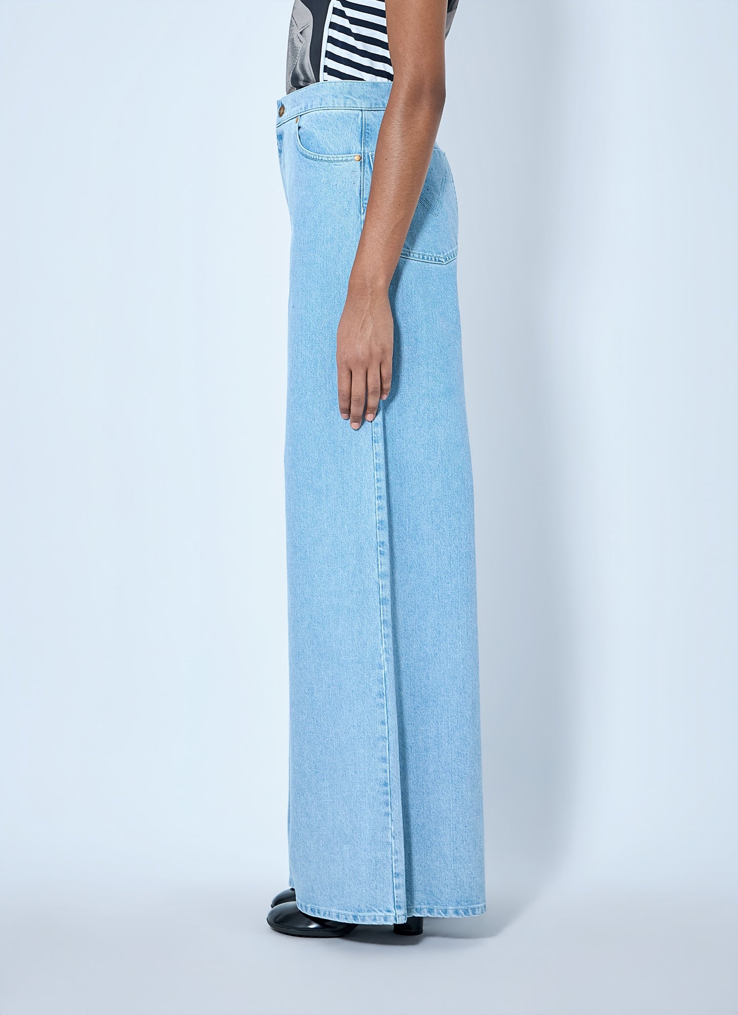 Max Mara Women Wide-Leg Denim Trousers MAX MARA