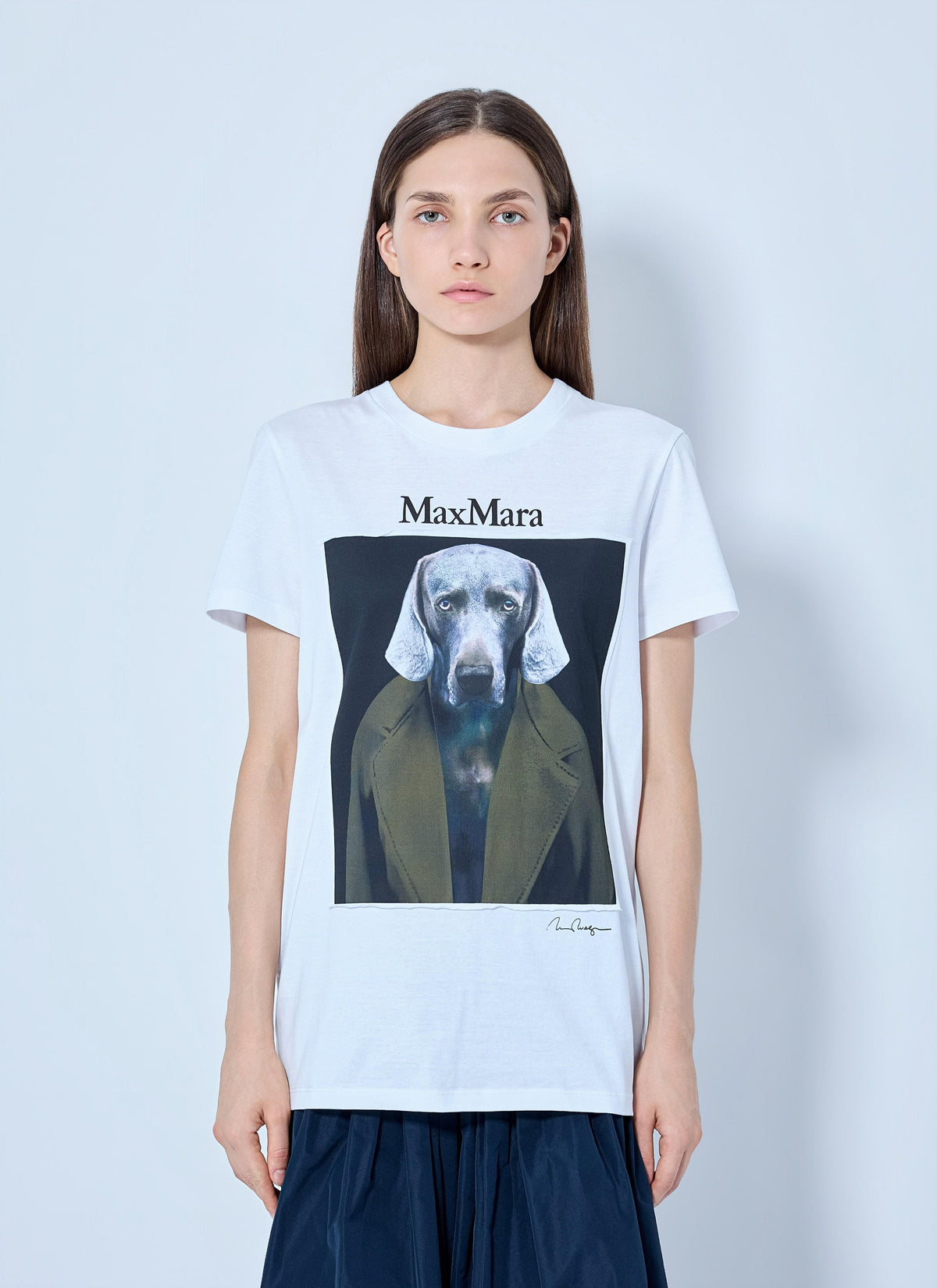 Max Mara Women Graphic Print Cotton T-Shirt MAX MARA