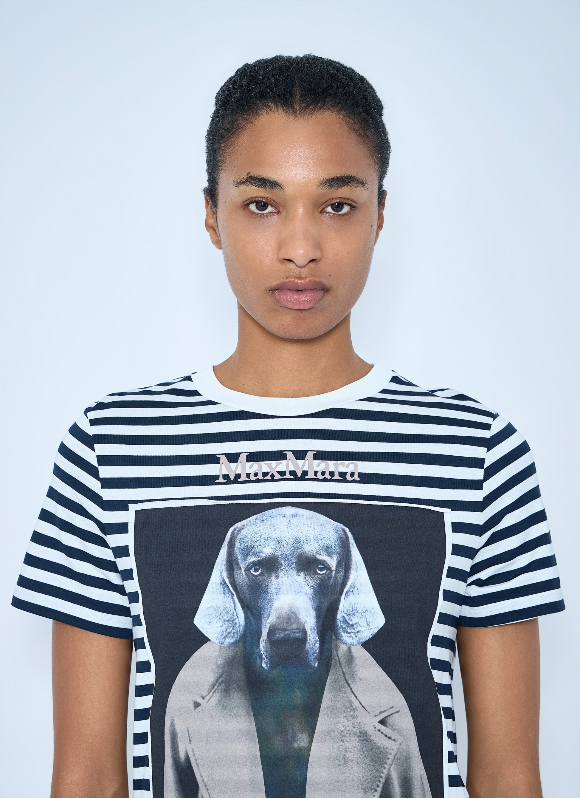 Max Mara Women Striped Graphic T-Shirt MAX MARA