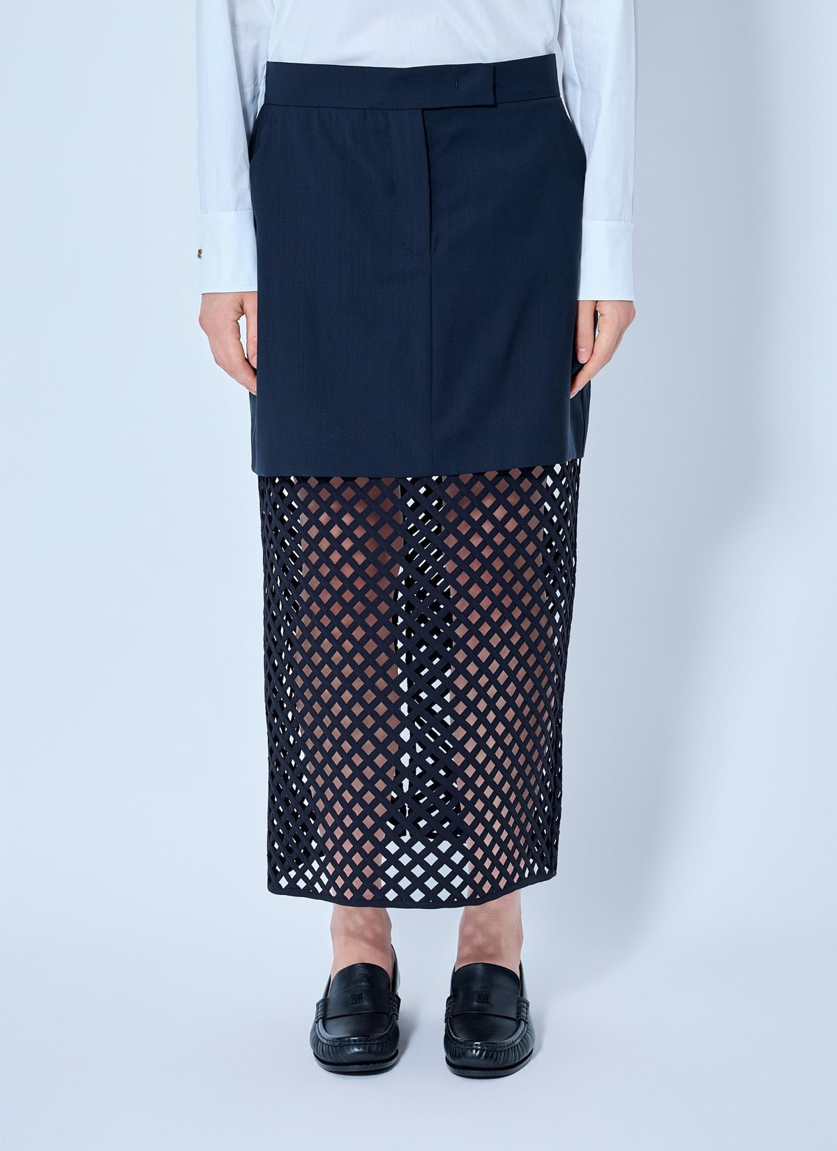 Max Mara Women Overlay Panel Skirt MAX MARA