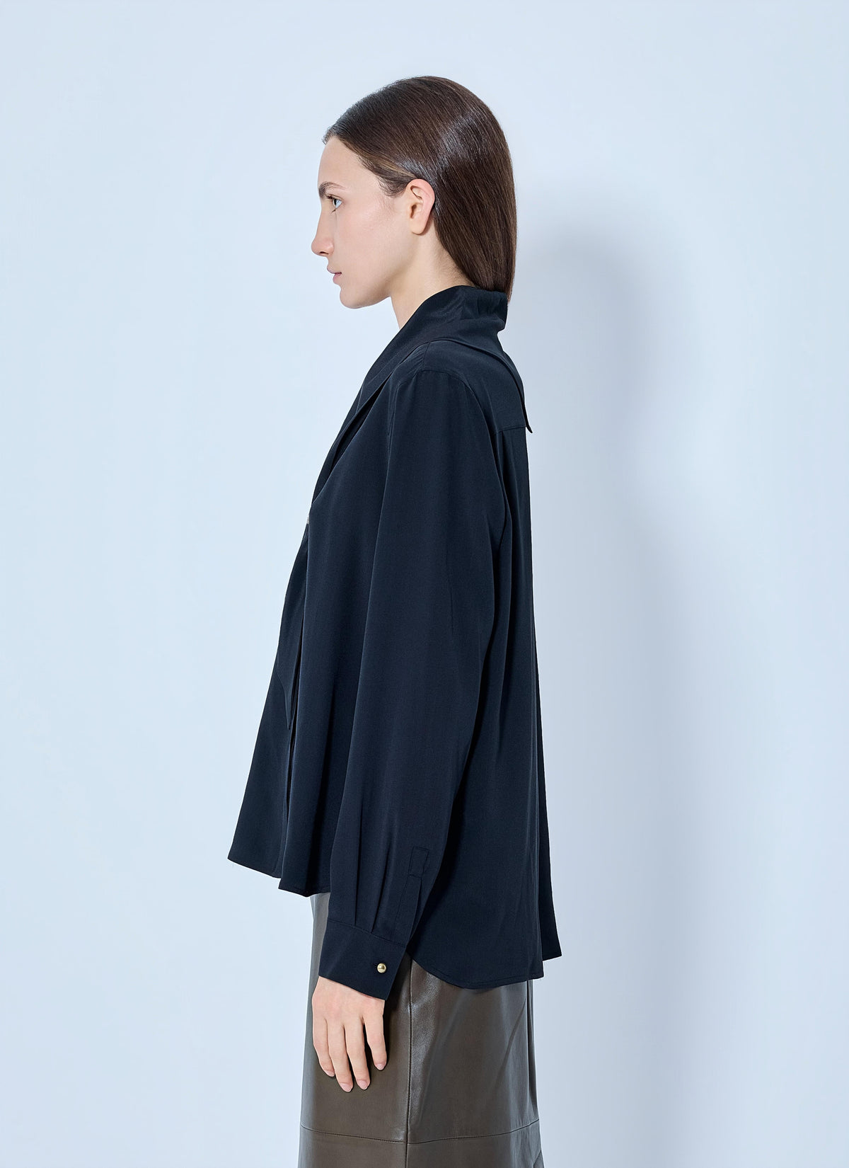 Max Mara Women Silk Tie-Neck Blouse MAX MARA