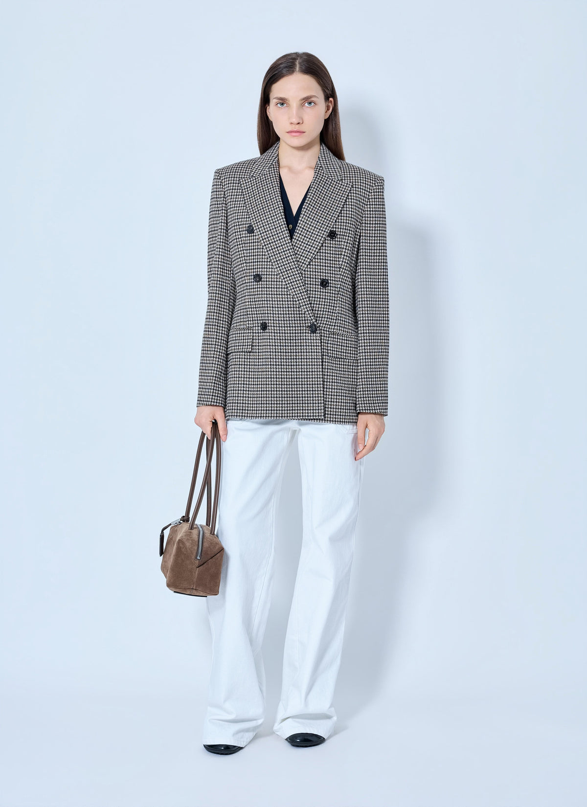 Max Mara Women Double-Breasted Houndstooth Blazer MAX MARA
