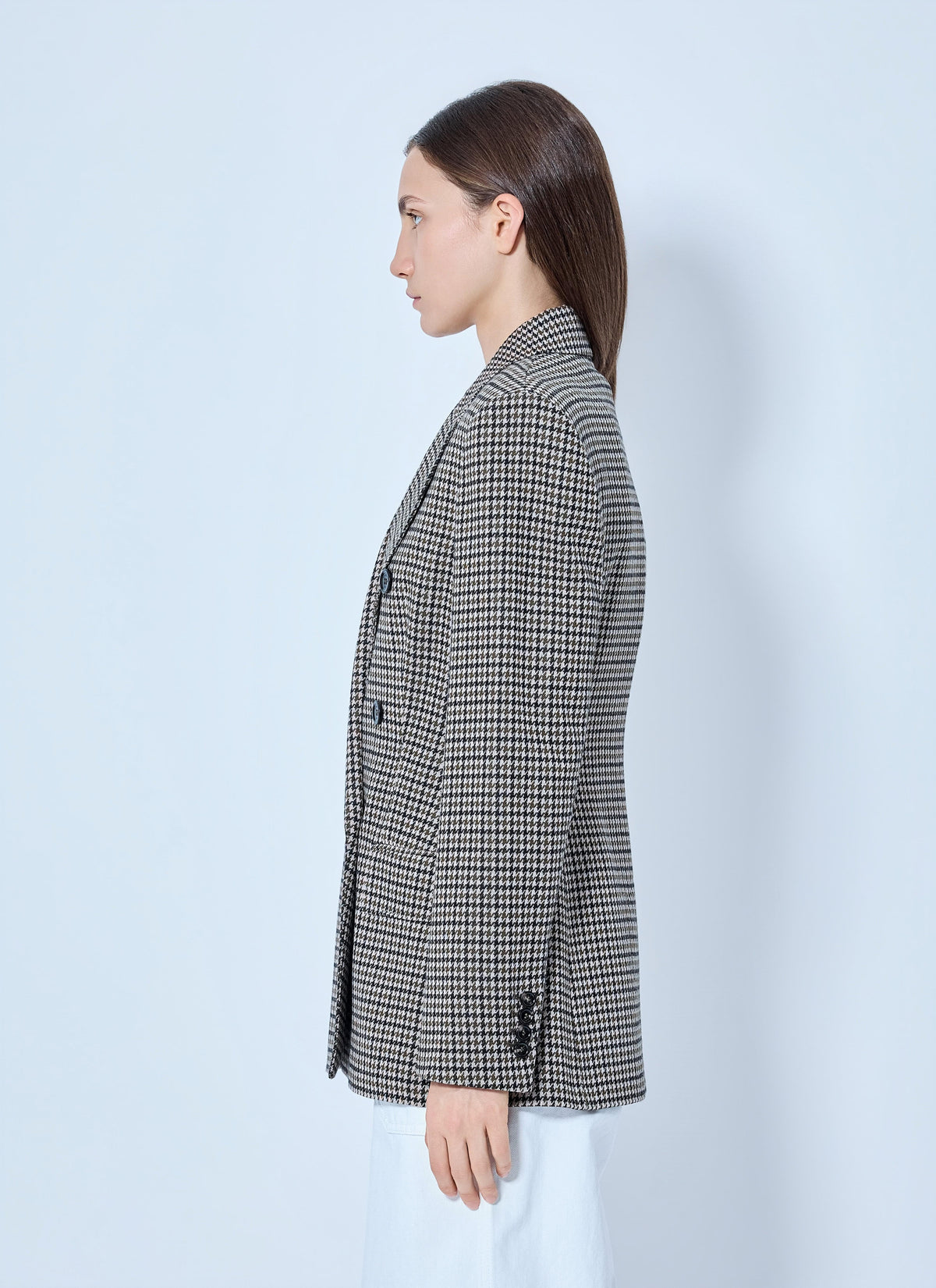 Max Mara Women Double-Breasted Houndstooth Blazer MAX MARA