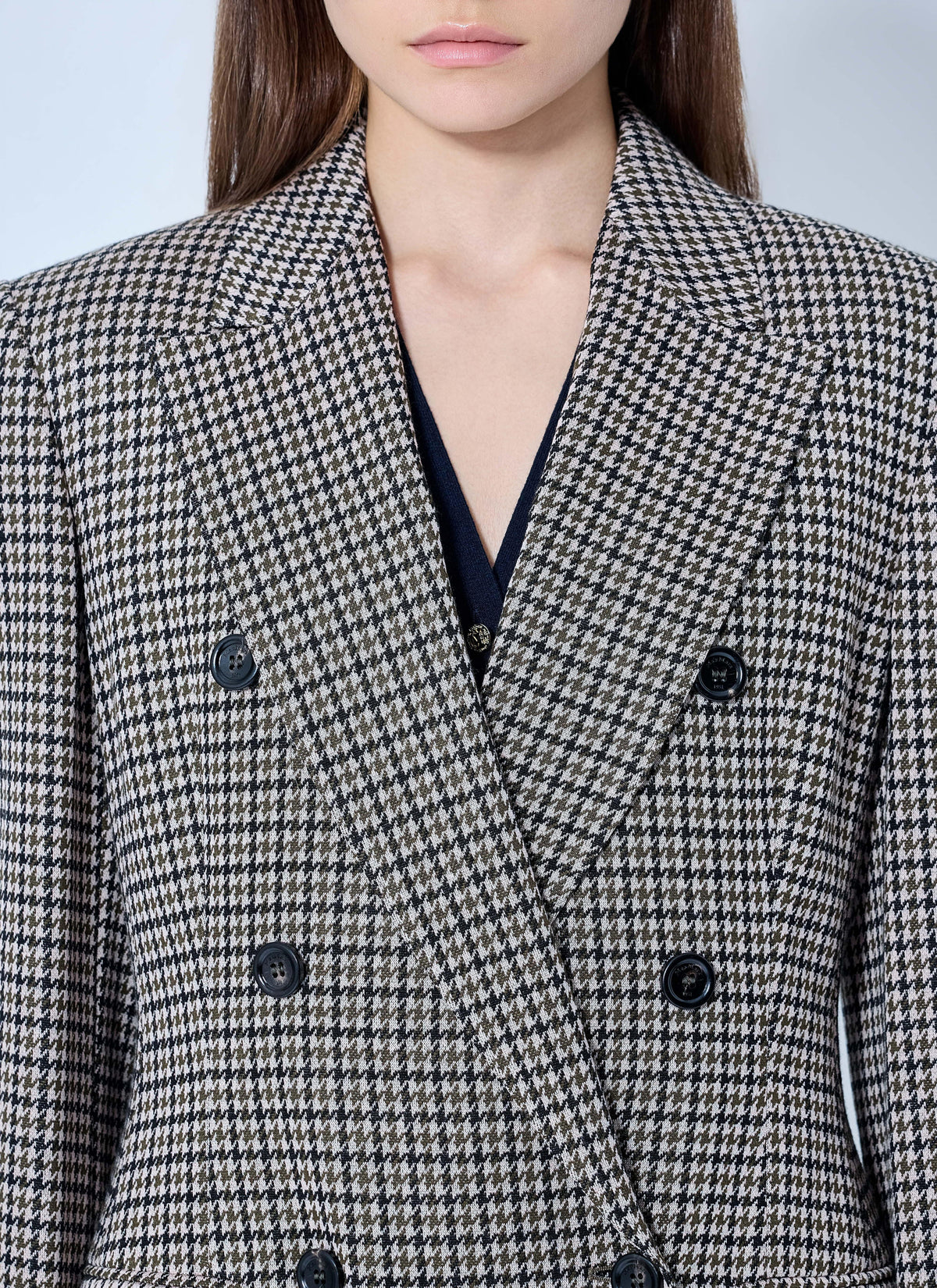 Max Mara Women Double-Breasted Houndstooth Blazer MAX MARA