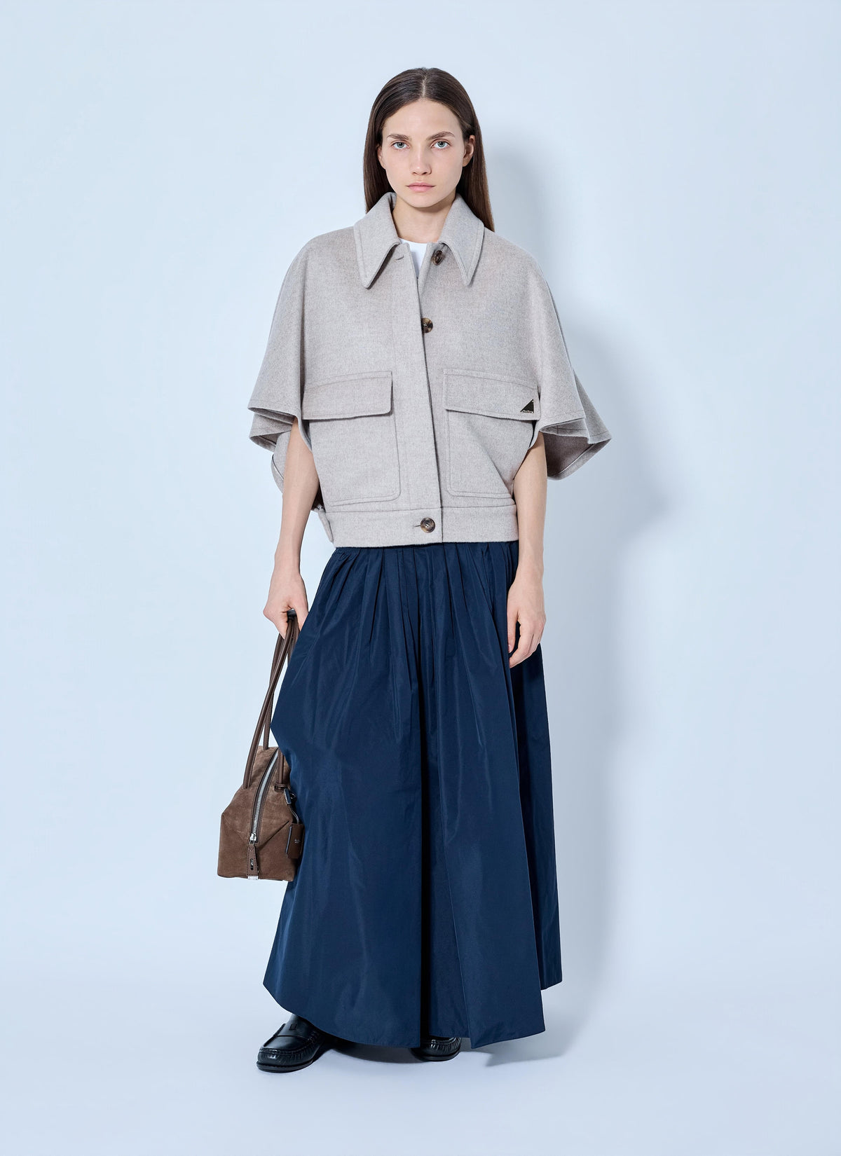 Max Mara Women Cape-Style Wool Jacket MAX MARA