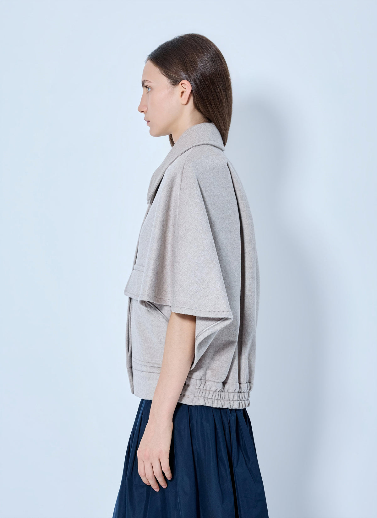 Max Mara Women Cape-Style Wool Jacket MAX MARA