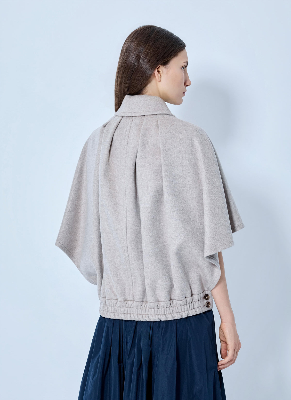 Max Mara Women Cape-Style Wool Jacket MAX MARA