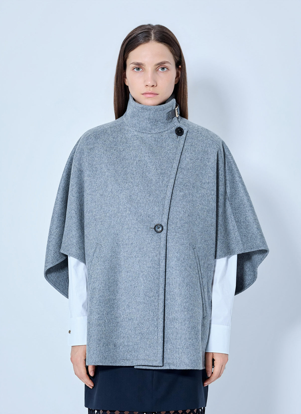 Max Mara Women Asymmetric Cashmere Cape MAX MARA