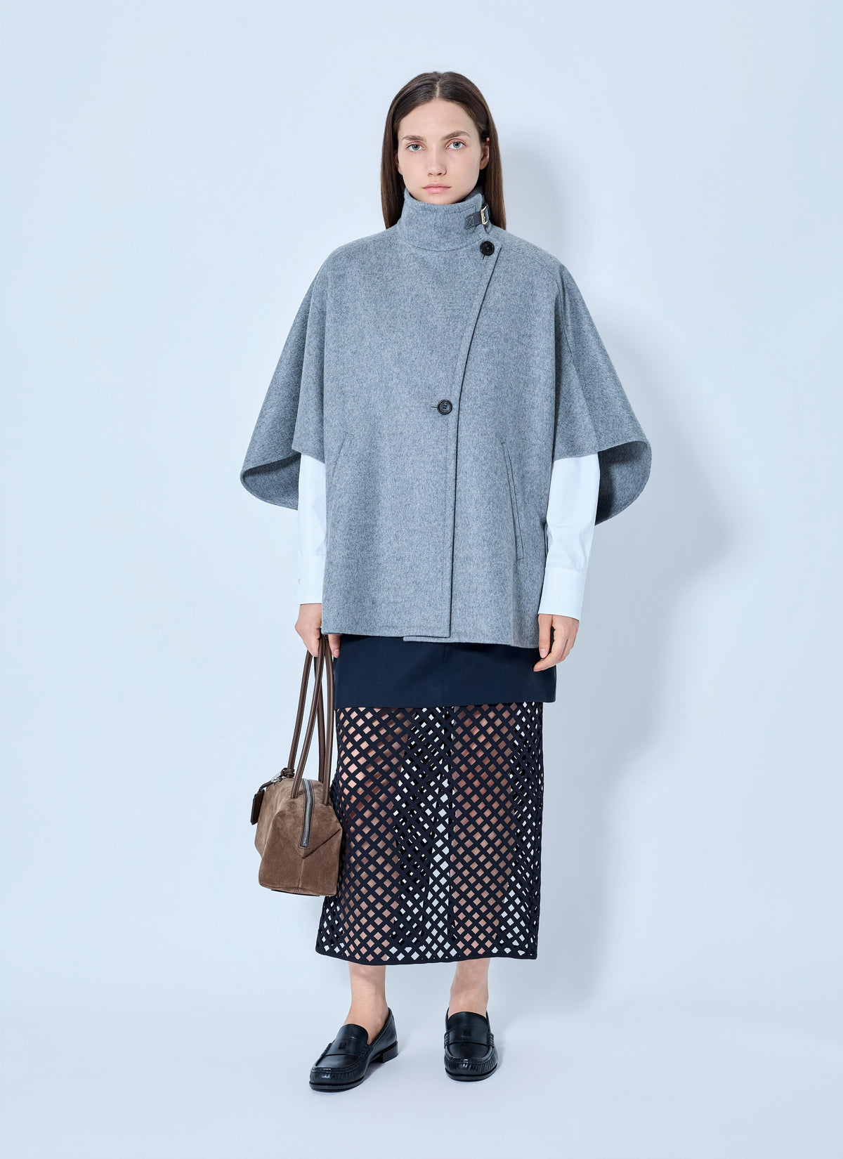 Max Mara Women Asymmetric Cashmere Cape MAX MARA