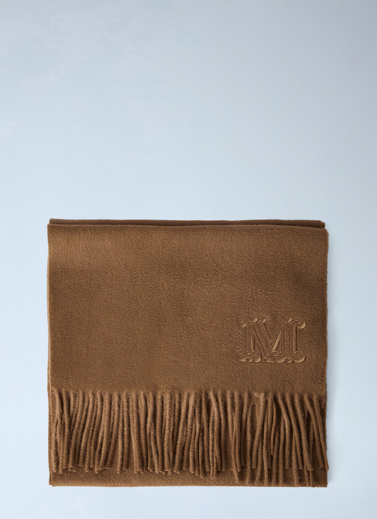 Max Mara Women Embroidered Fringe Wool Scarf MAX MARA