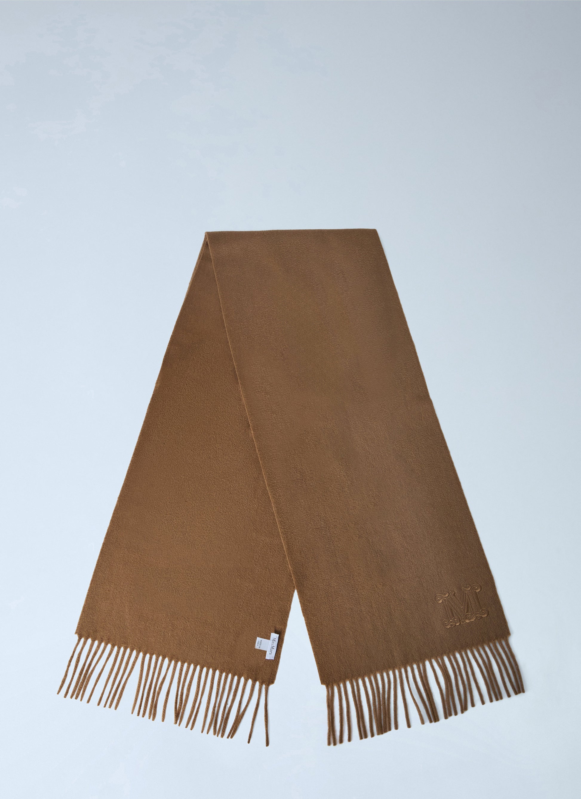 Max Mara Women Embroidered Fringe Wool Scarf MAX MARA
