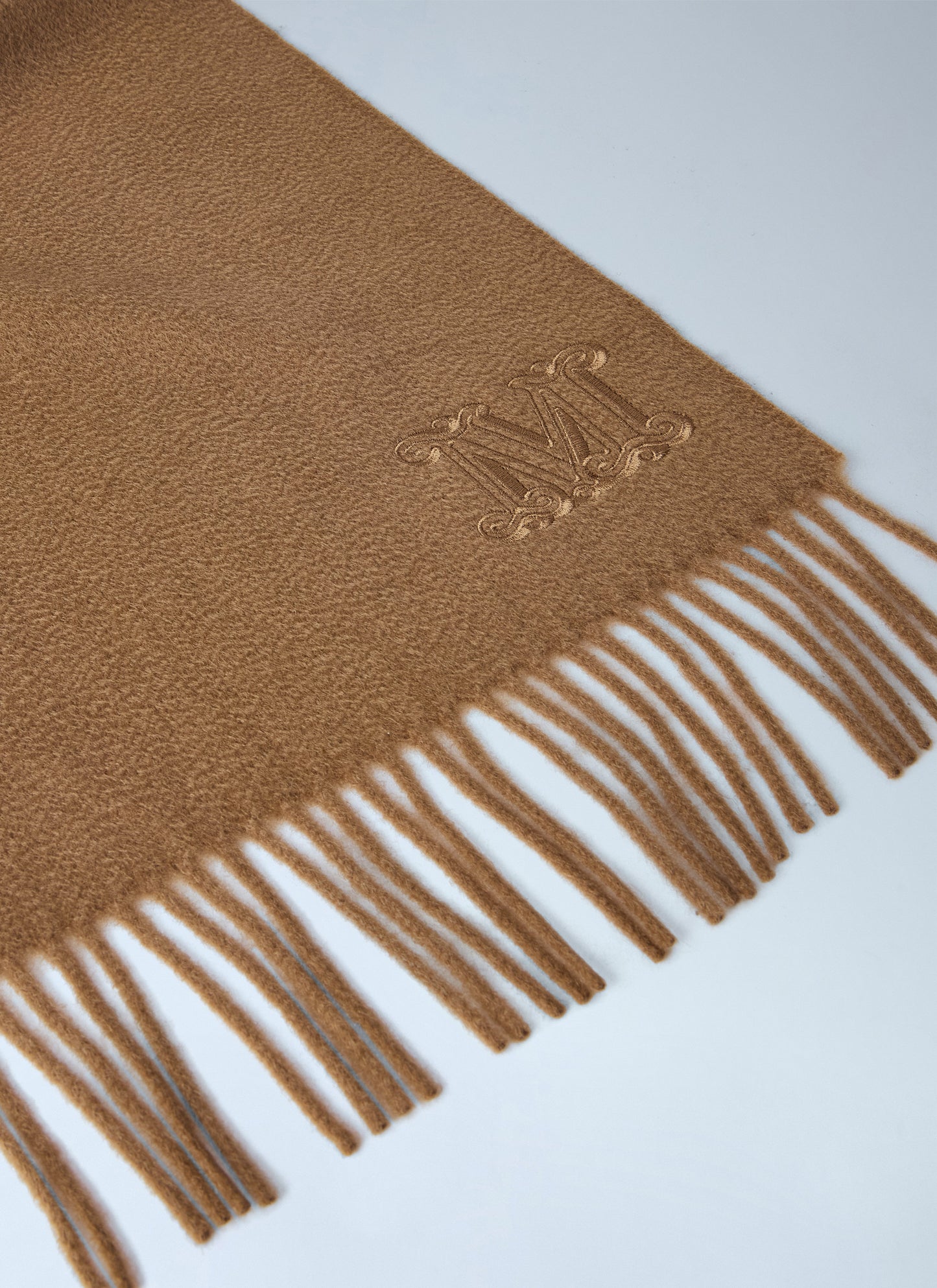 Max Mara Women Embroidered Fringe Wool Scarf MAX MARA