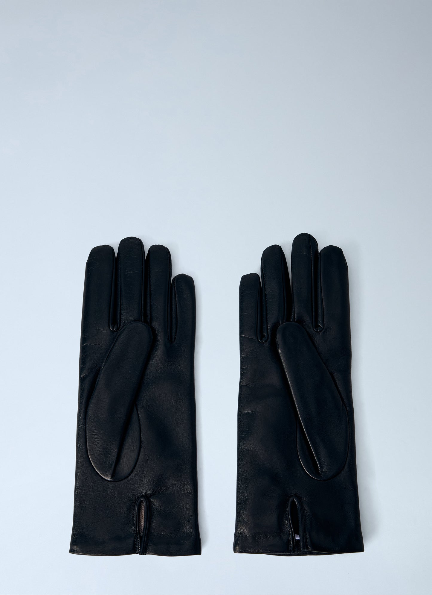 Max Mara Women Leather Gloves With Logo Detail MAX MARA
