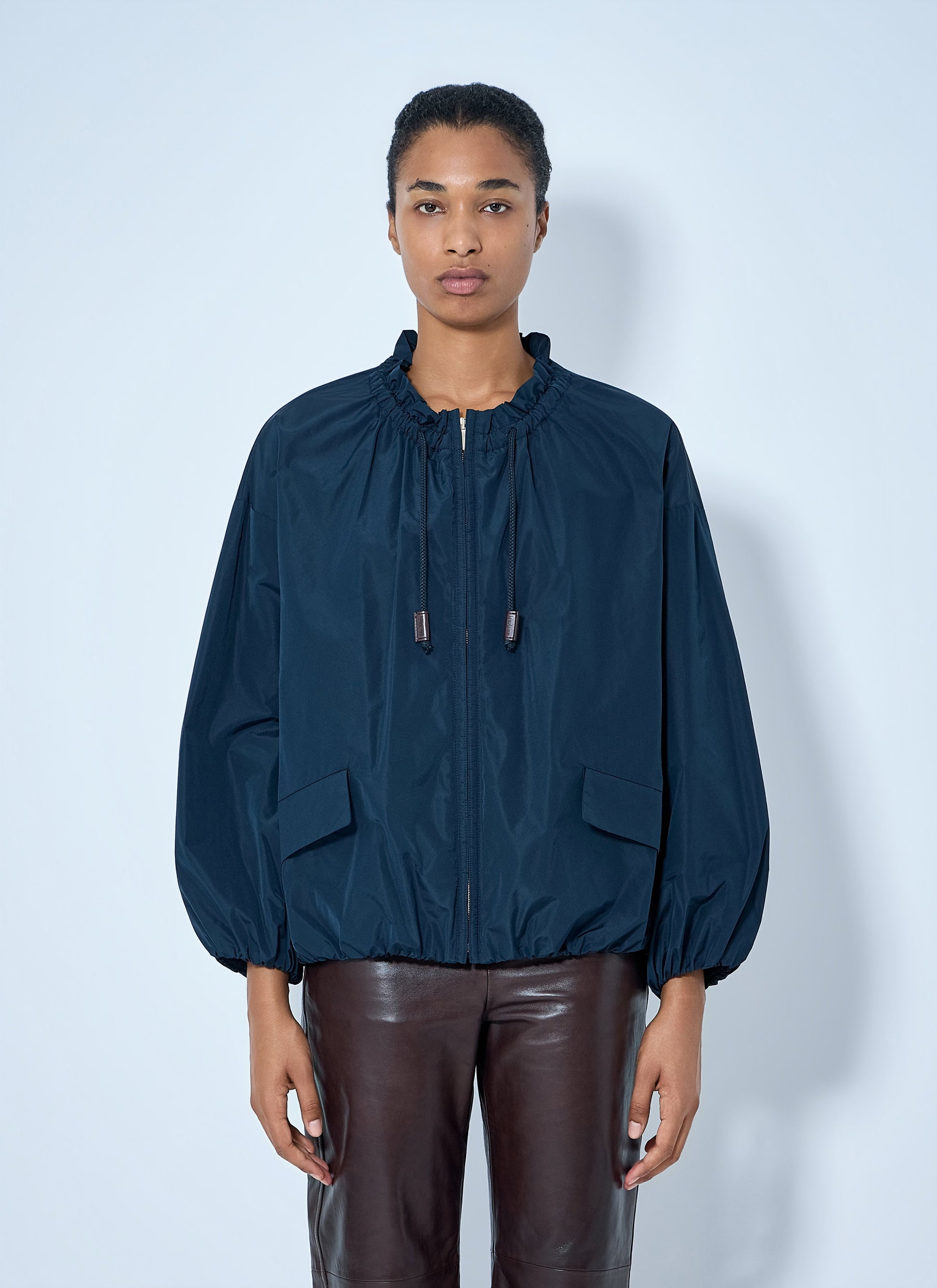 Max Mara Women Water-Repellent Taffeta Bomber Jacket MAX MARA