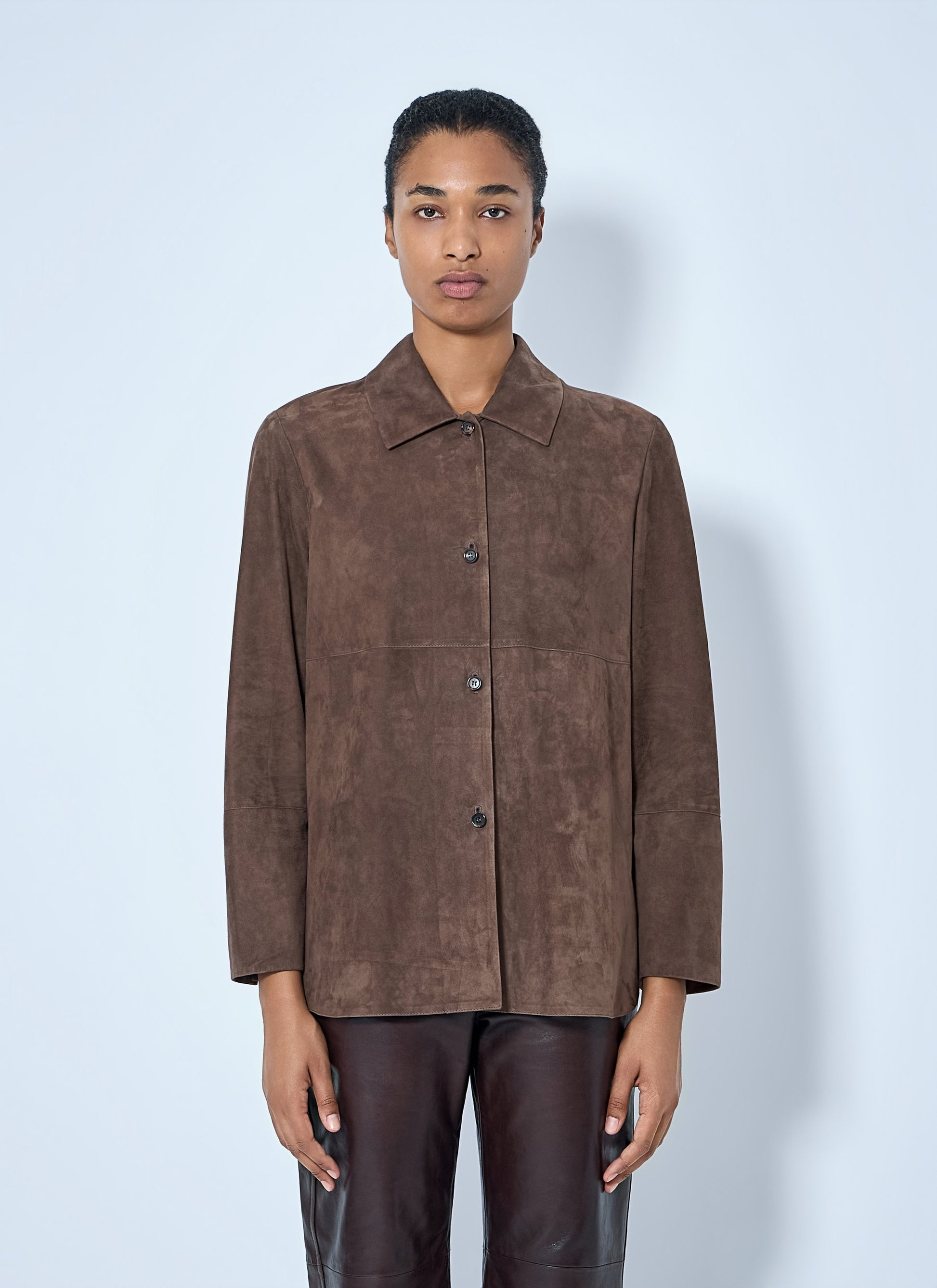 Max Mara Women Suede Shirt Jacket MAX MARA