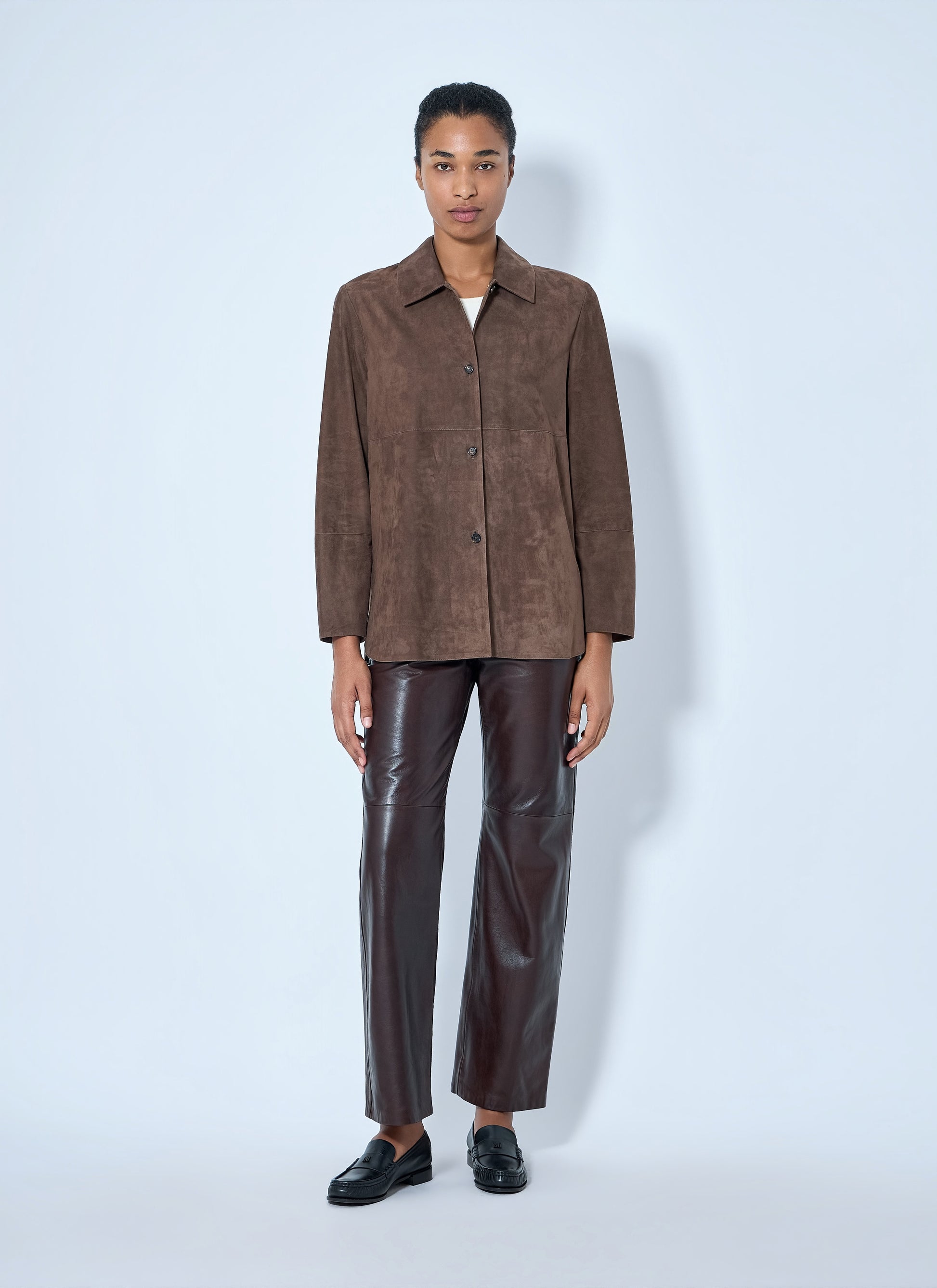 Max Mara Women Suede Shirt Jacket MAX MARA