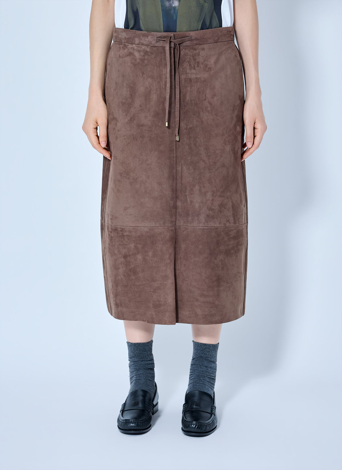 Max Mara Women Suede Midi Skirt MAX MARA