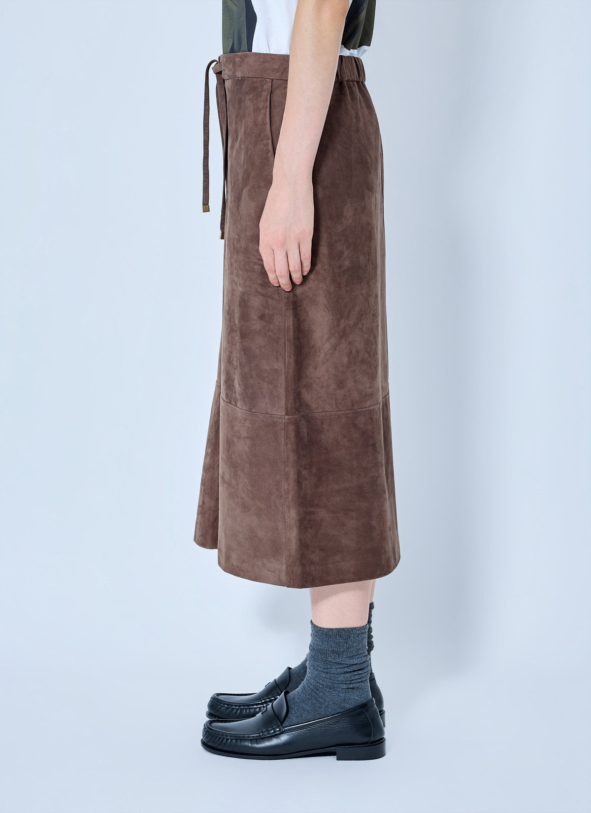 Max Mara Women Suede Midi Skirt MAX MARA