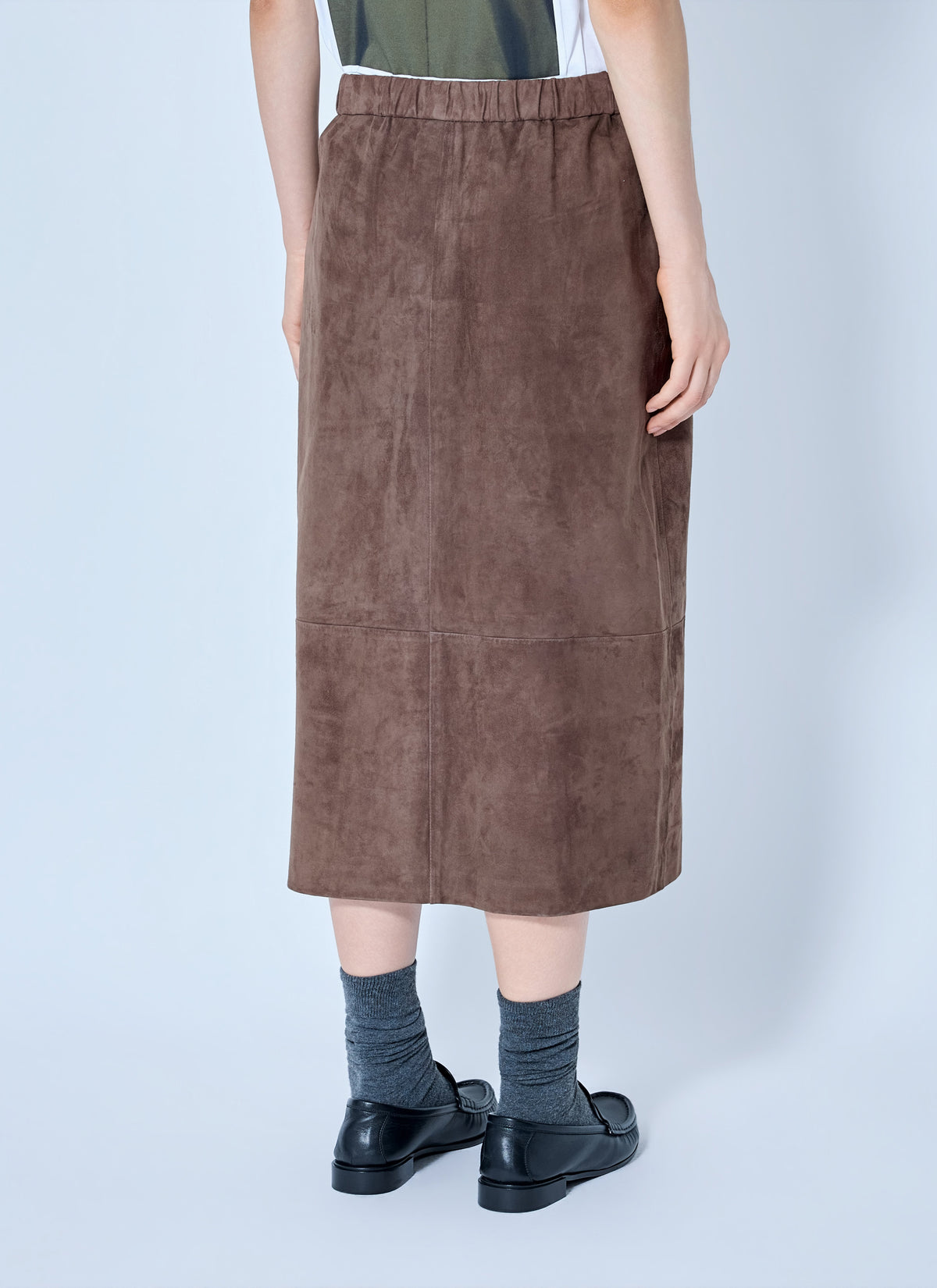 Max Mara Women Suede Midi Skirt MAX MARA