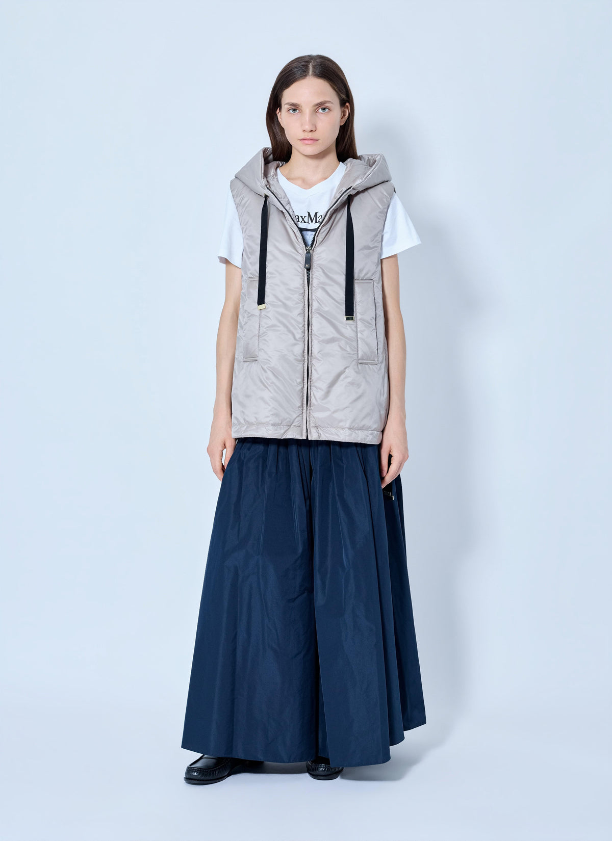 Max Mara Women Hooded Zip-Up Vest MAX MARA