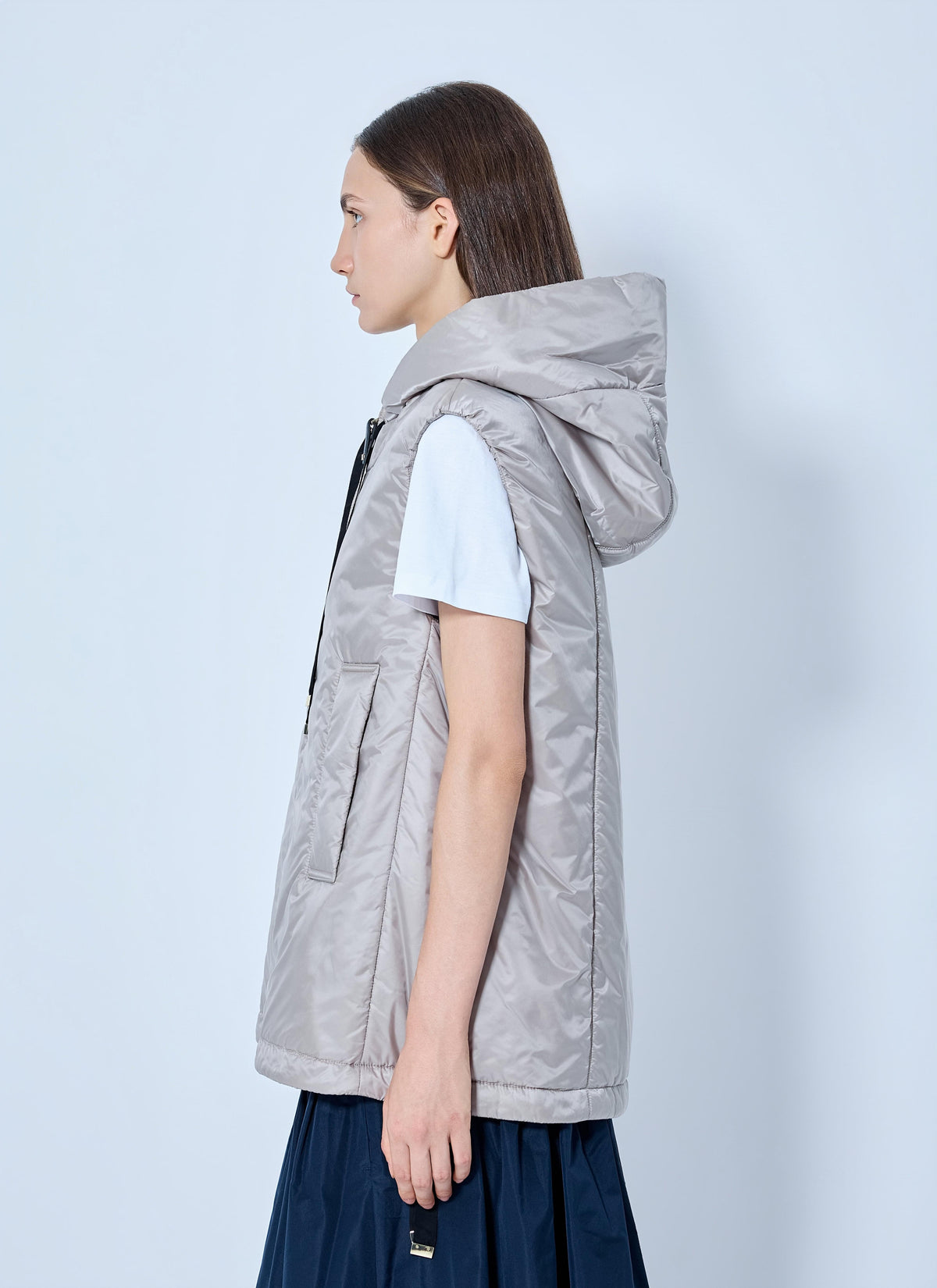 Max Mara Women Hooded Zip-Up Vest MAX MARA