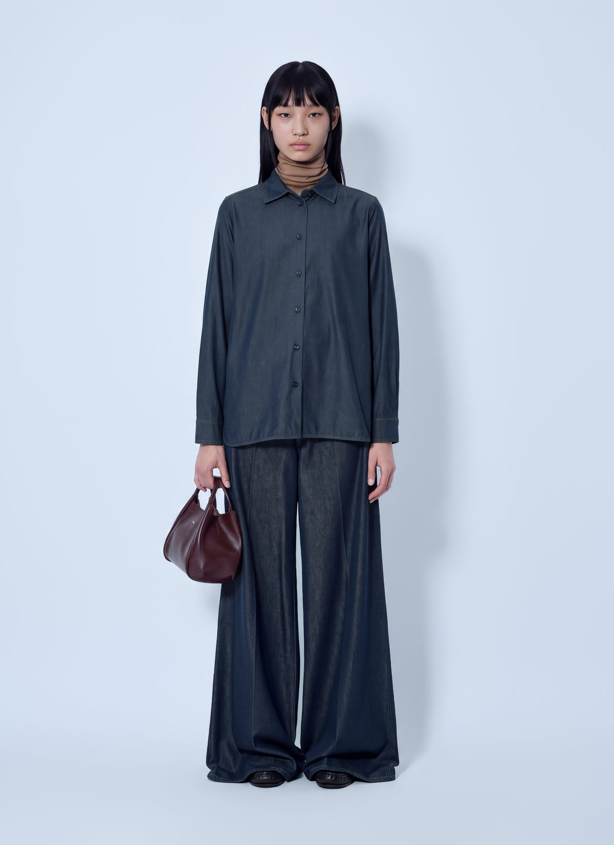 Max Mara Women Button-Down Denim Shirt