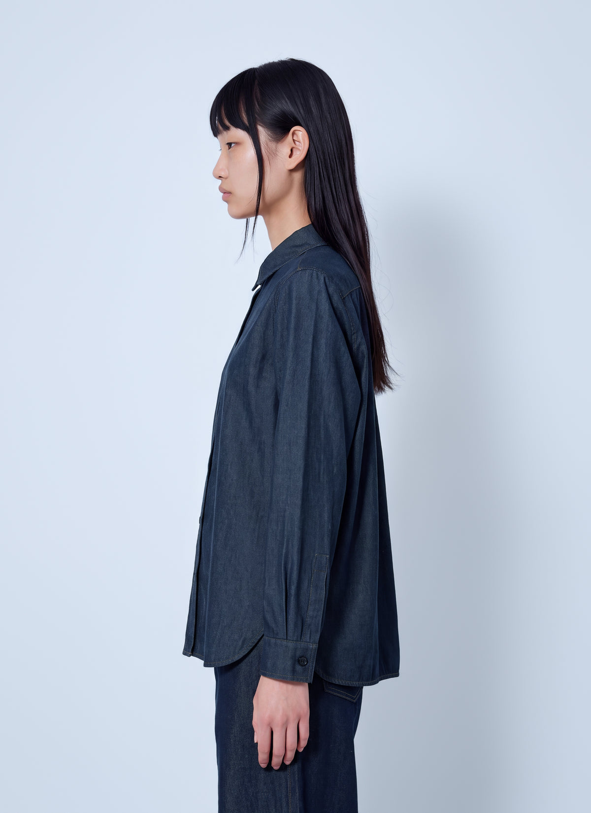 Max Mara Women Button-Down Denim Shirt