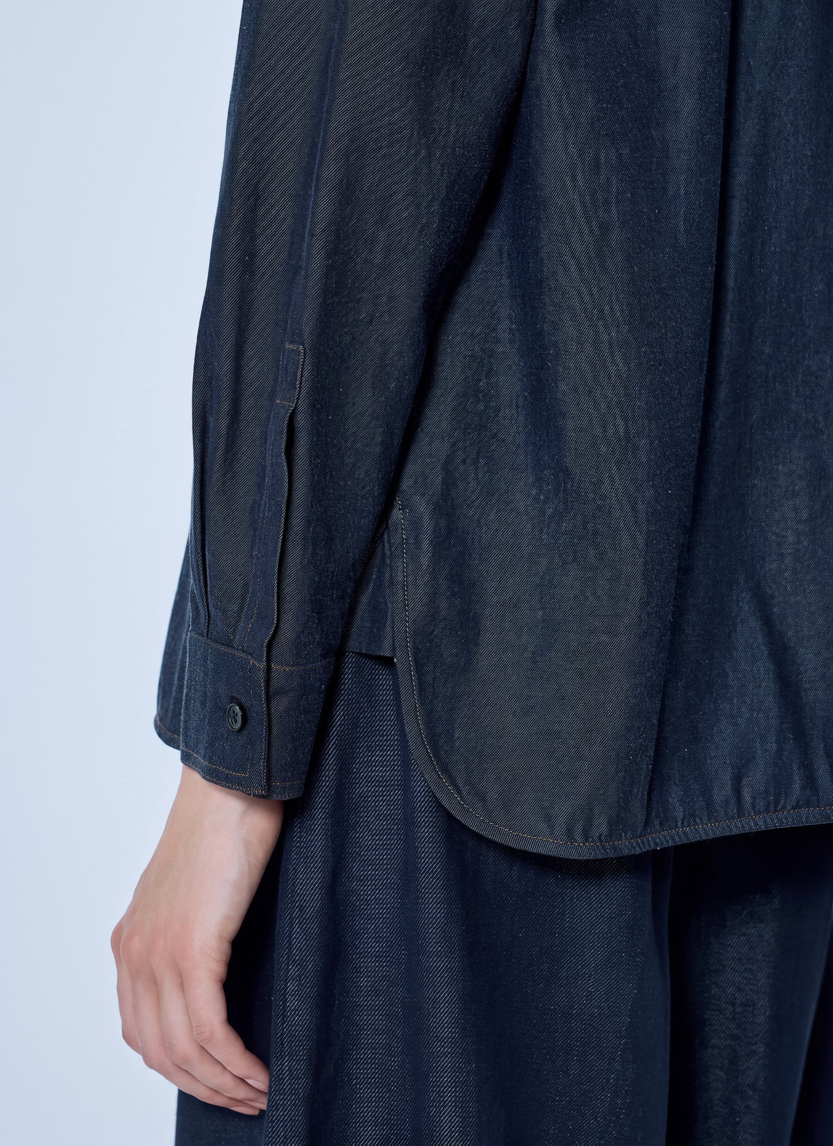 Max Mara Women Button-Down Denim Shirt