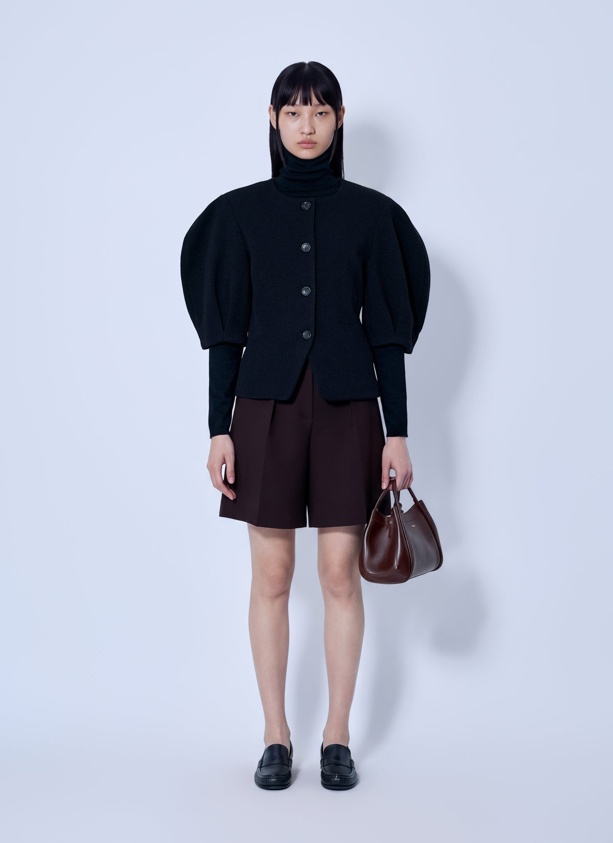 Max Mara Women Puff Sleeve Buttoned Jacket MAX MARA