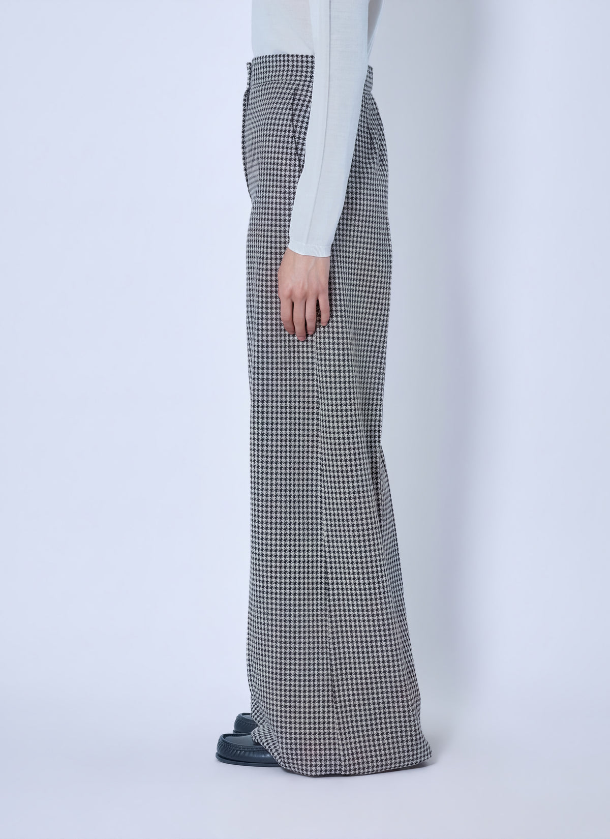 Max Mara Women Houndstooth Wide-Leg Trousers MAX MARA
