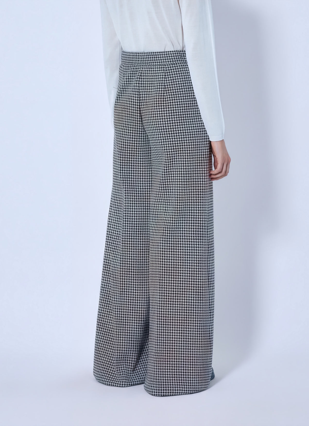 Max Mara Women Houndstooth Wide-Leg Trousers MAX MARA