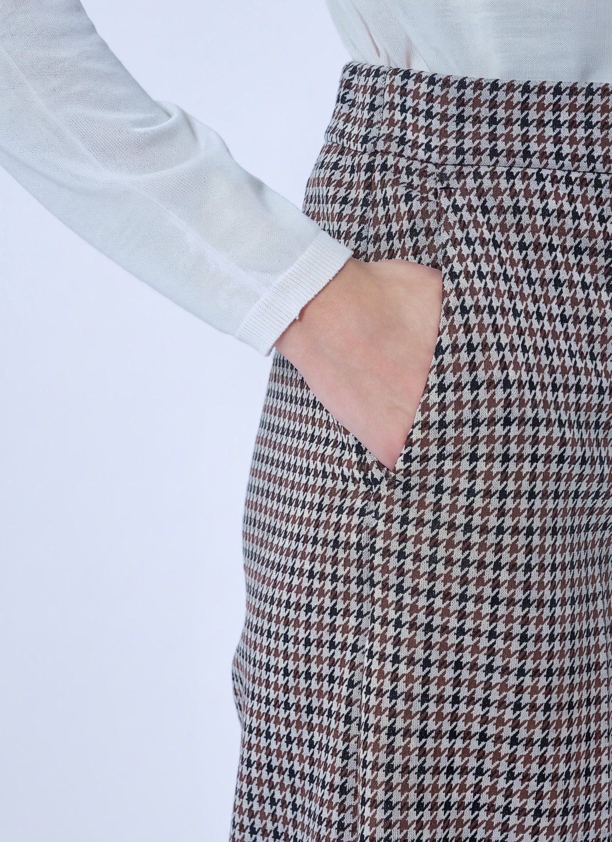 Max Mara Women Houndstooth Wide-Leg Trousers MAX MARA