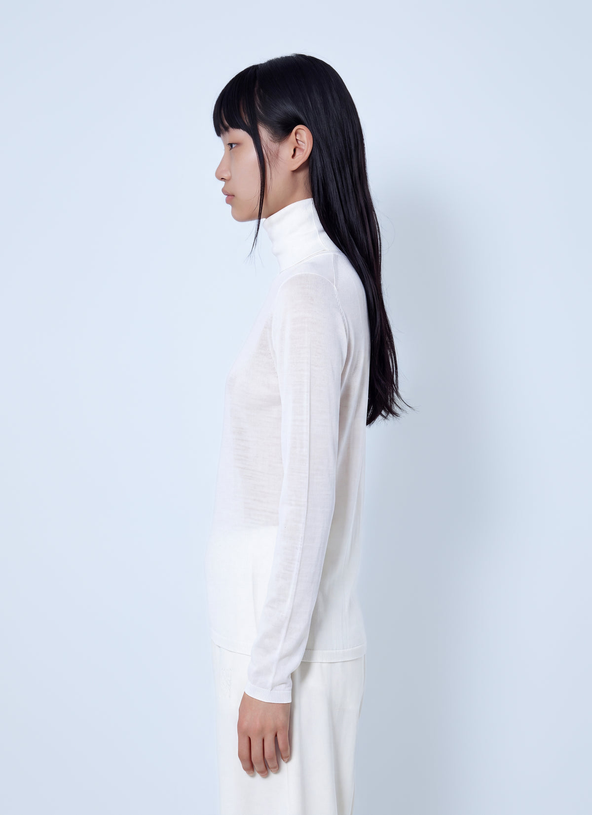 Max Mara Women Sheer Turtleneck Top