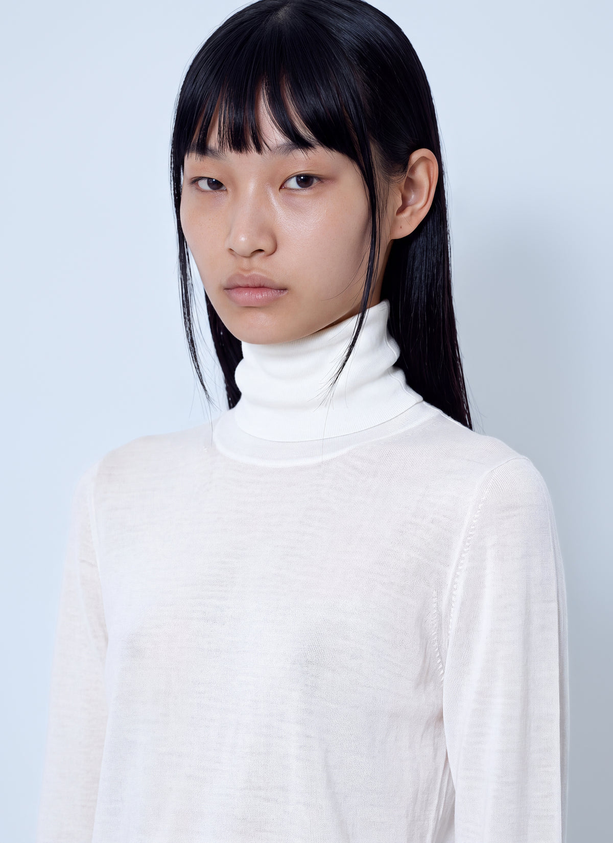 Max Mara Women Sheer Turtleneck Top