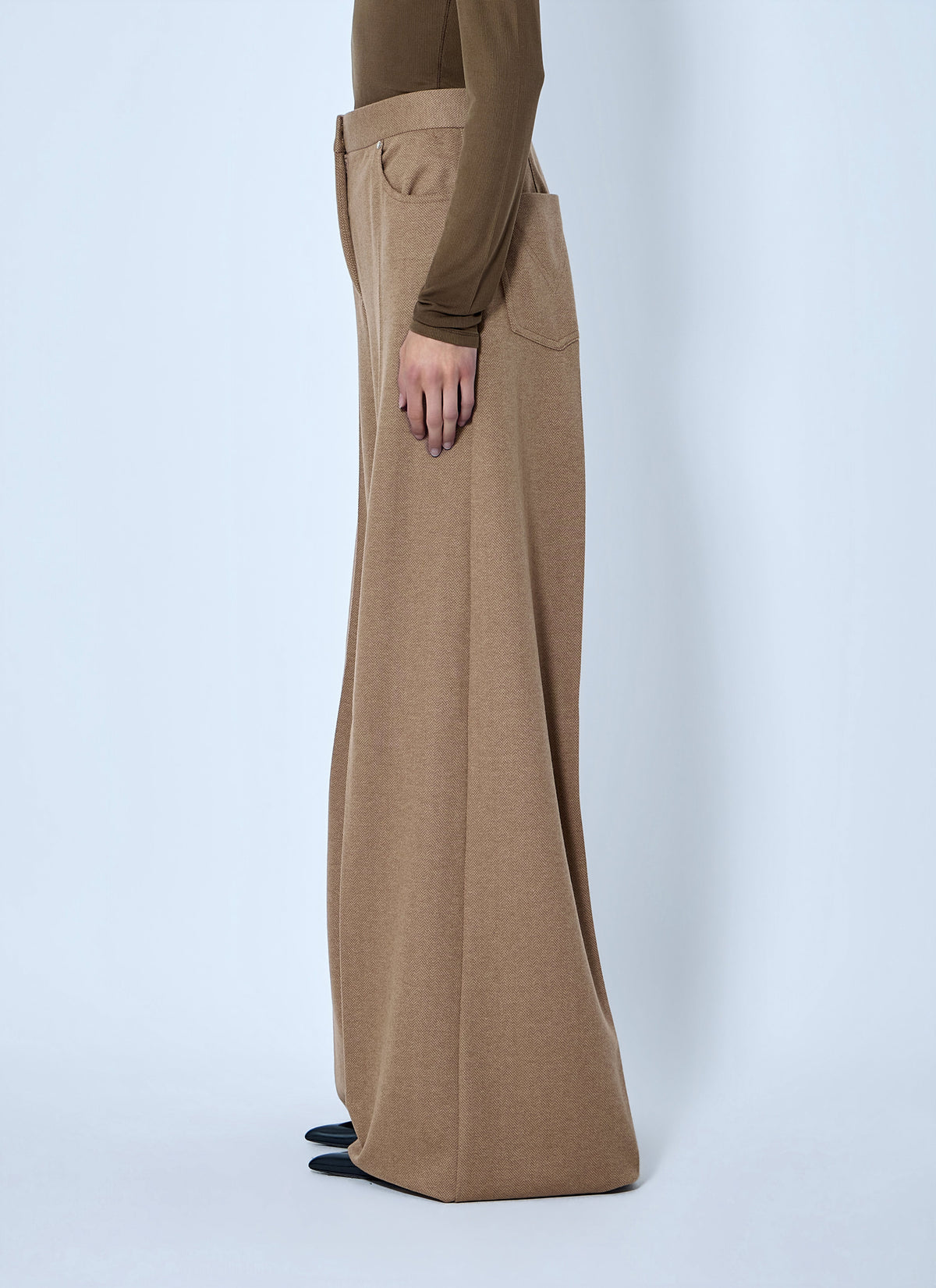 Max Mara Women Herringbone Wide-Leg Trousers MAX MARA