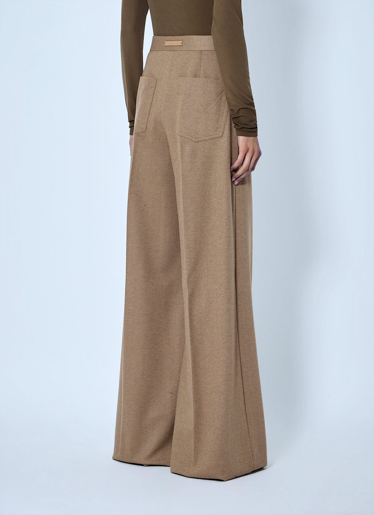 Max Mara Women Herringbone Wide-Leg Trousers MAX MARA