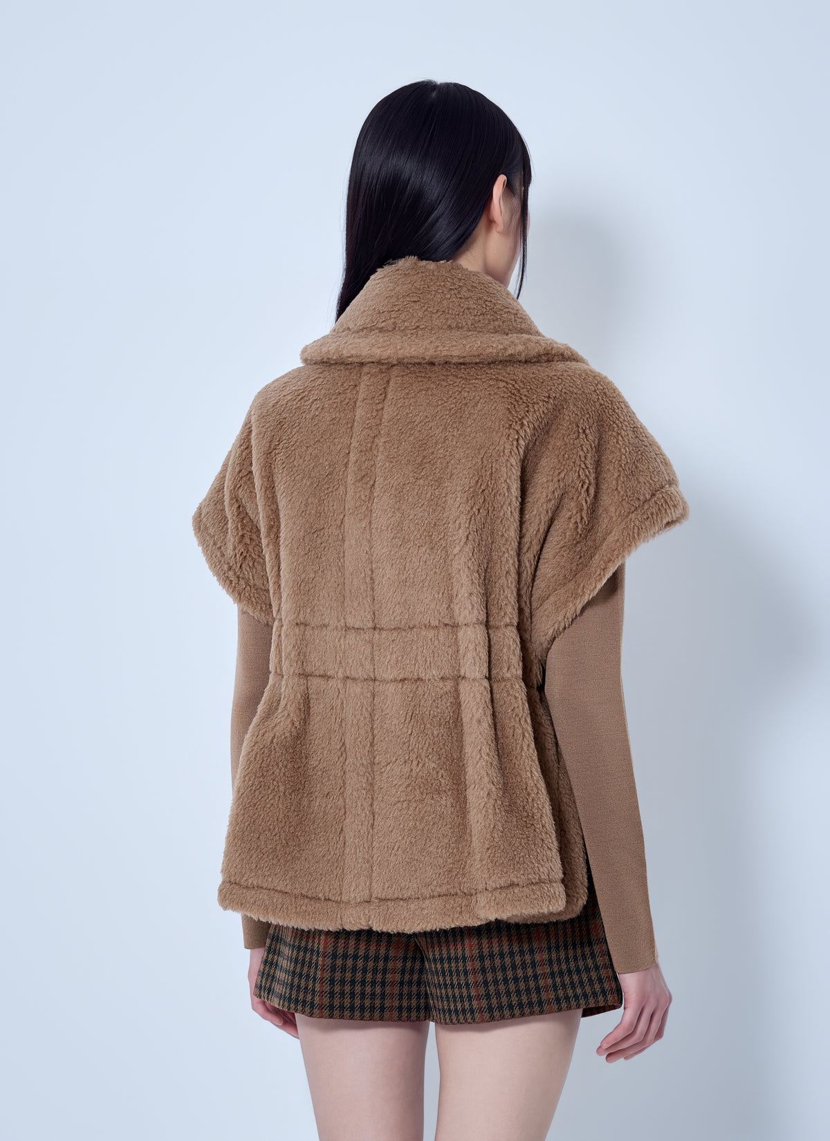 Max Mara Women Belted Teddy Cape MAX MARA