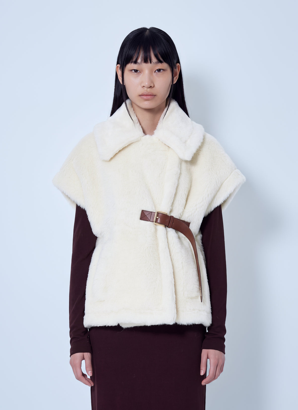 Max Mara Women Shearling Belted Gilet MAX MARA