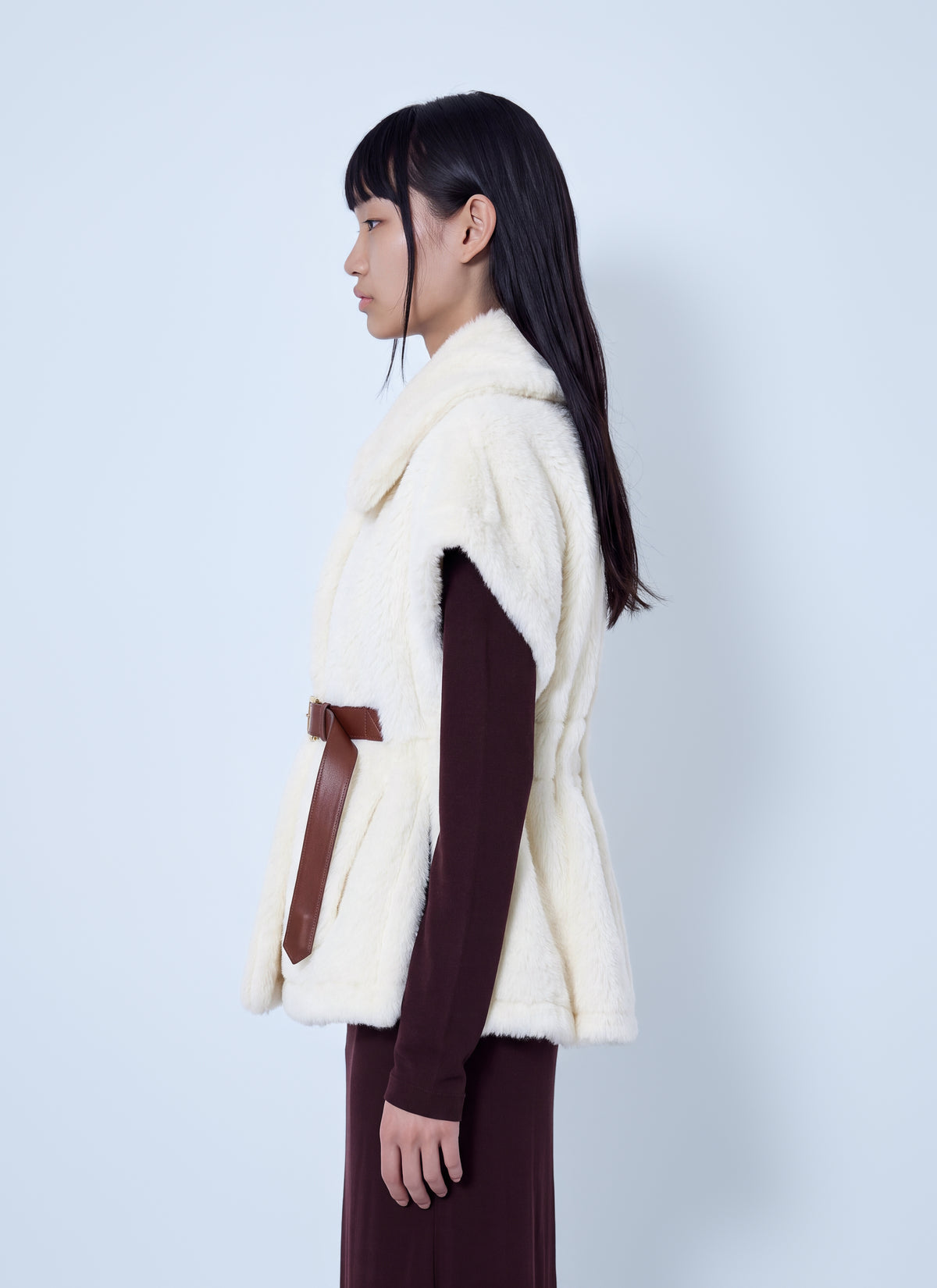 Max Mara Women Shearling Belted Gilet MAX MARA