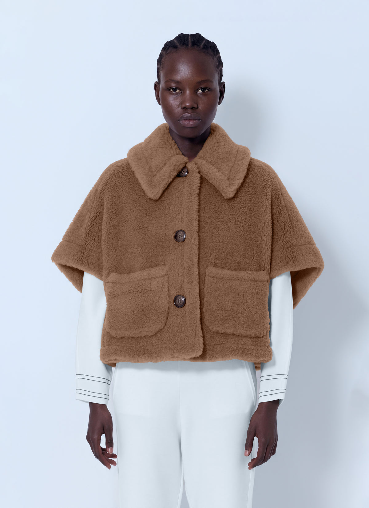 Max Mara Women Short Shearling Coat MAX MARA