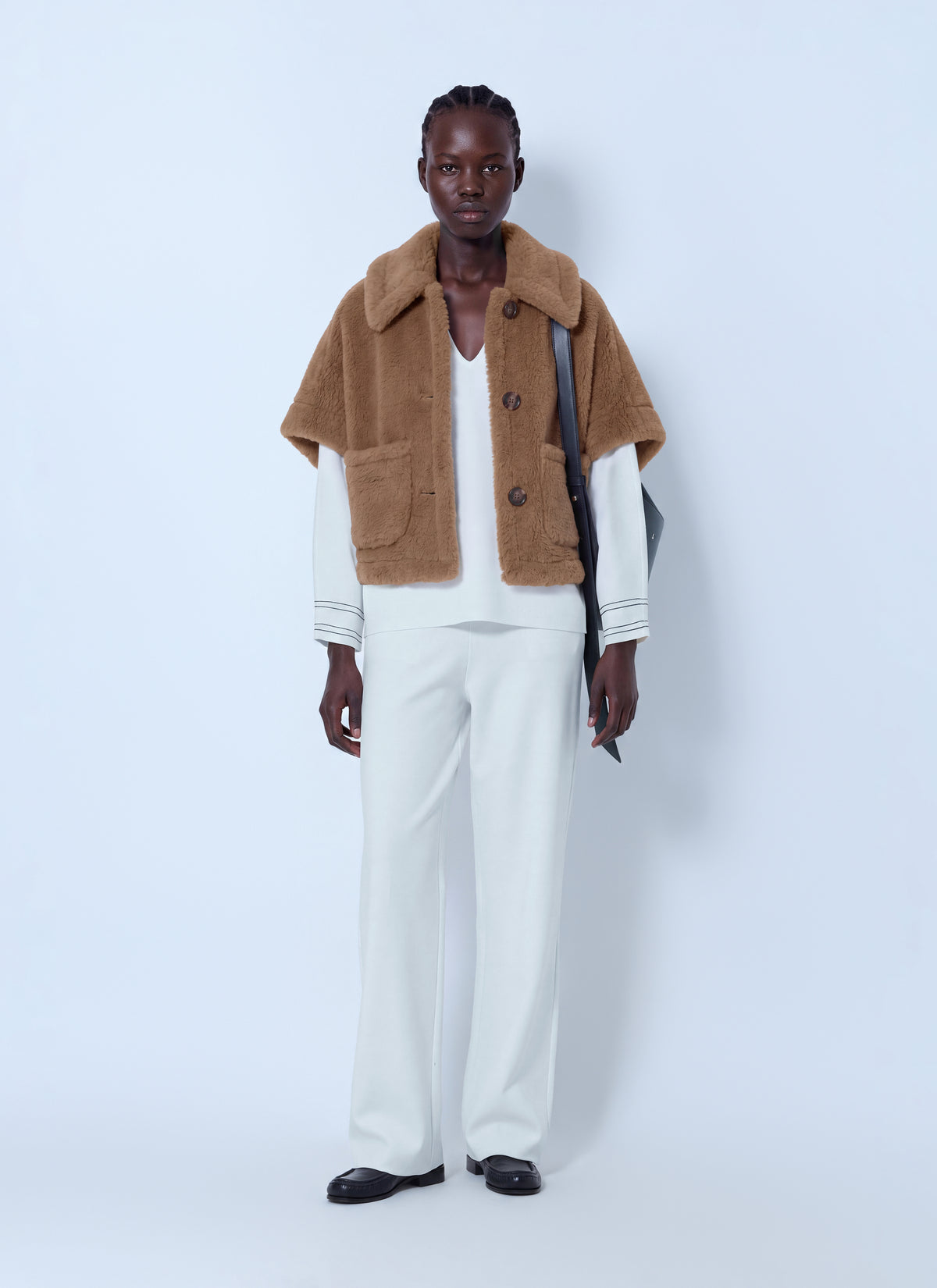 Max Mara Women Short Shearling Coat MAX MARA