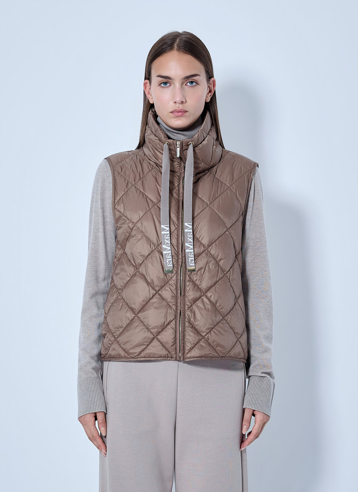 Max Mara Women Quilted Gilet With High Neck MAX MARA