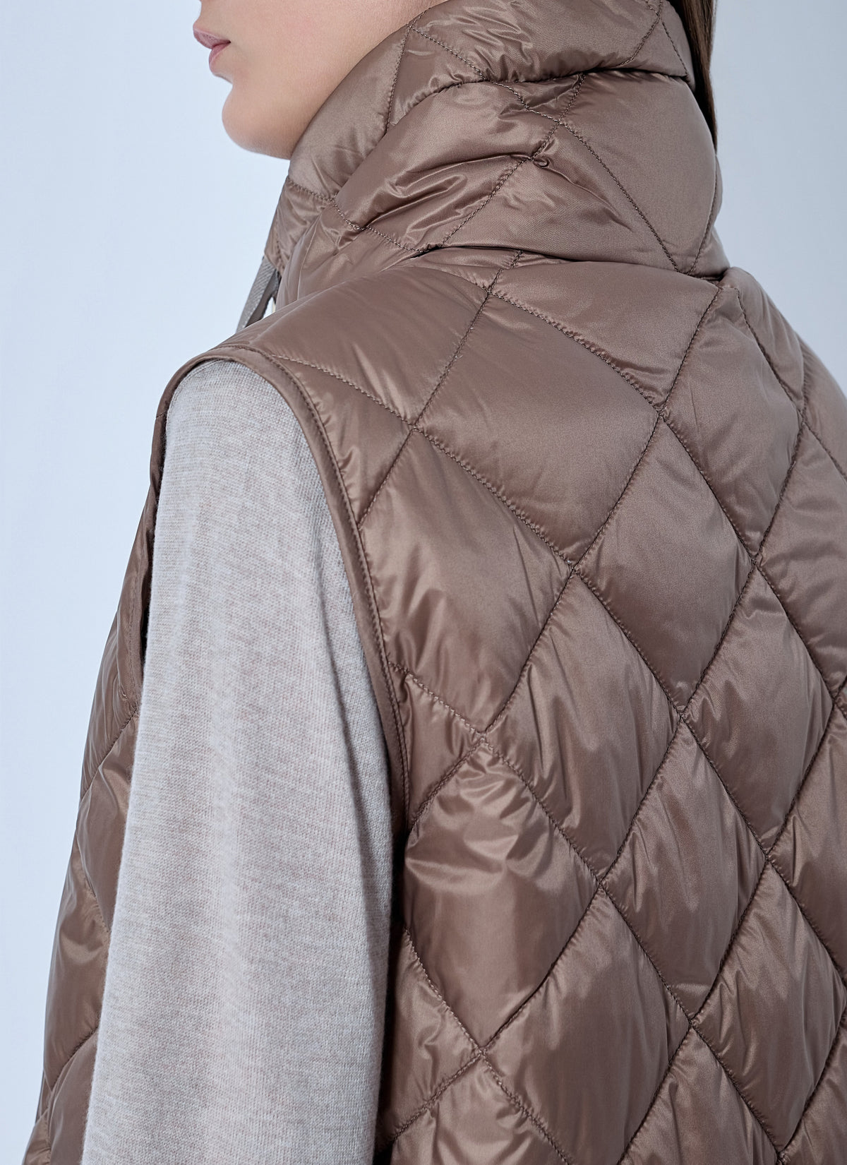 Max Mara Women Quilted Gilet With High Neck MAX MARA