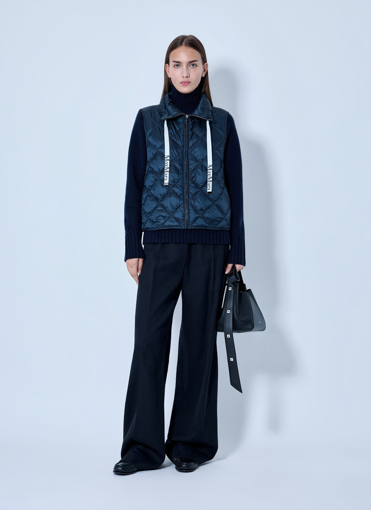Max Mara Women Quilted Gilet With Drawstring Collar MAX MARA