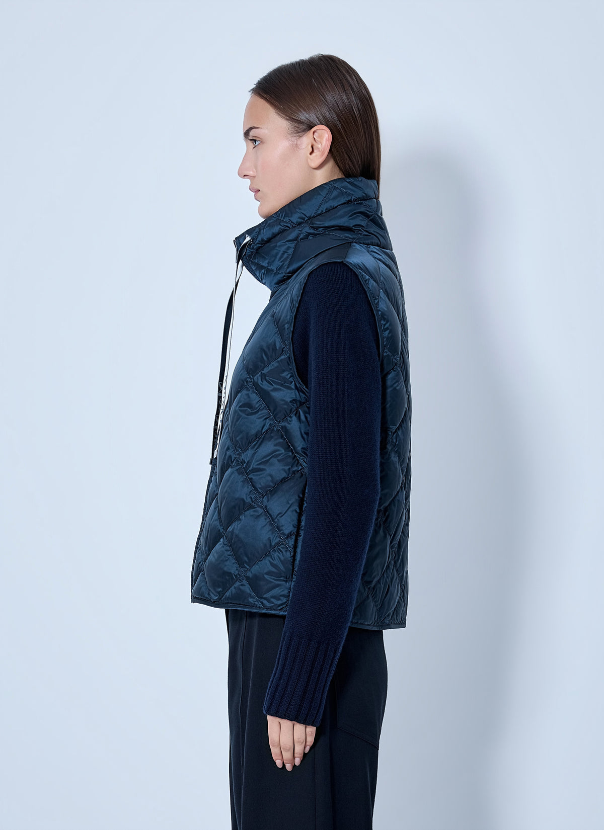 Max Mara Women Quilted Gilet With Drawstring Collar MAX MARA