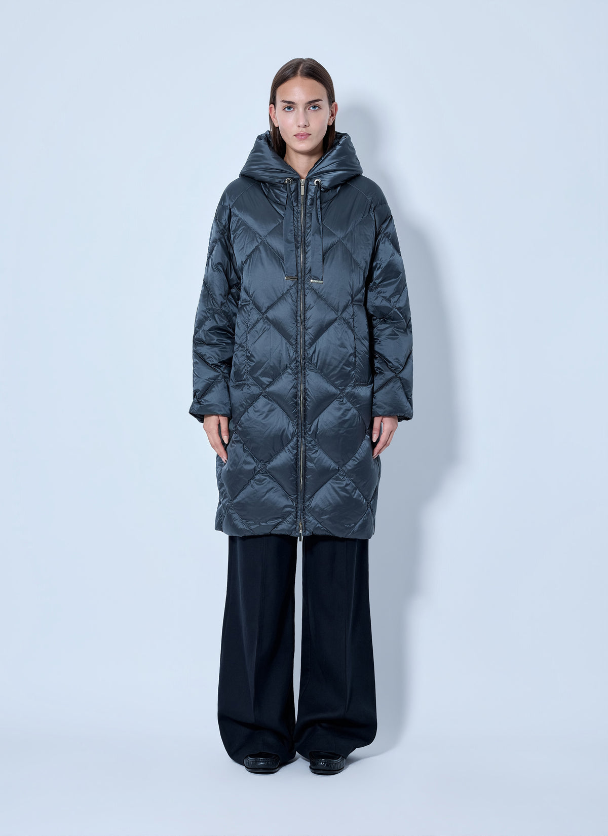 Max Mara Women Quilted Hooded Coat MAX MARA